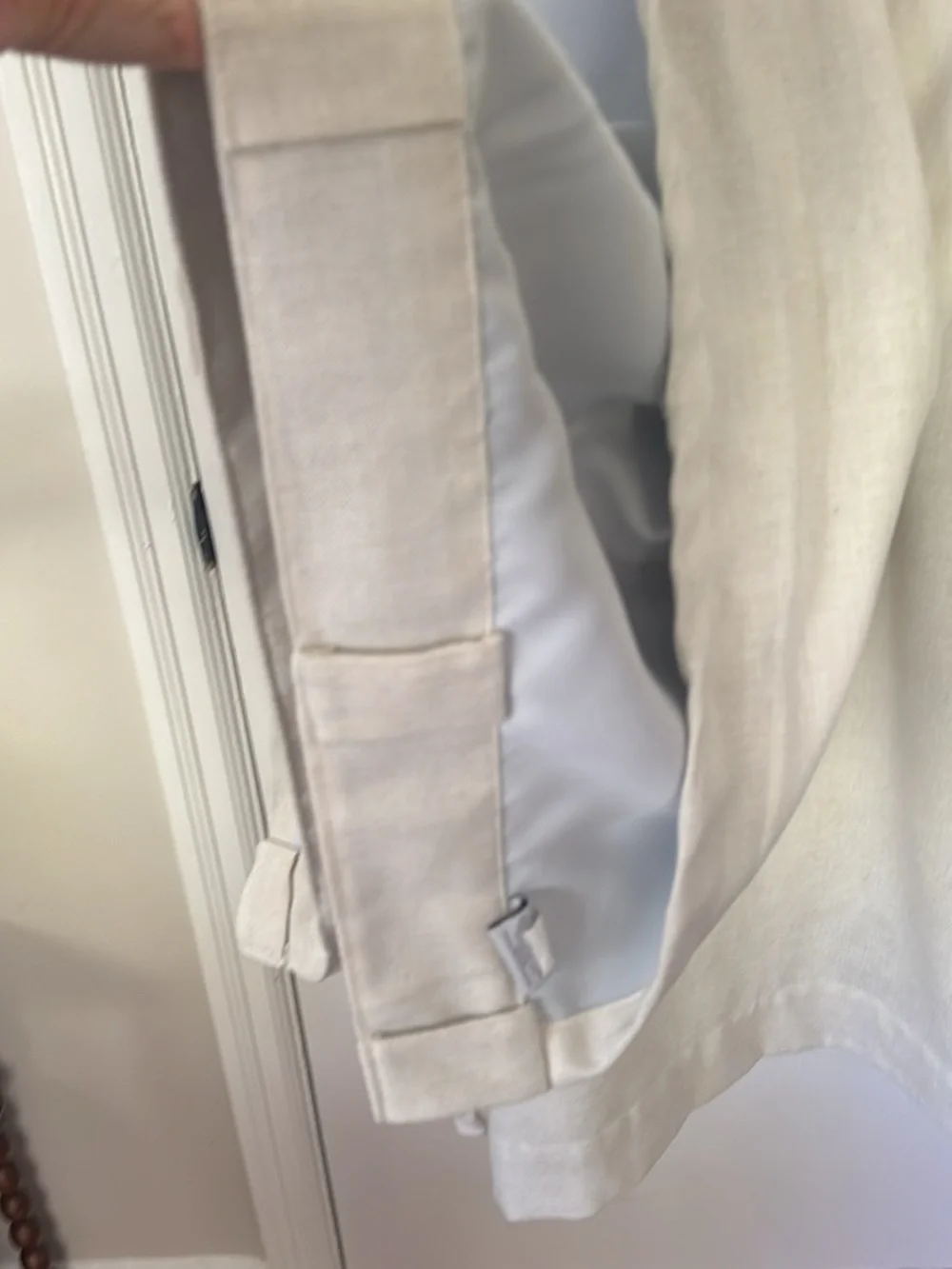 92 in black out beige curtains- two sets- four panels